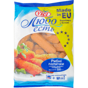 Рыбные палочки VICI в панировке, 500г (4770190379632)