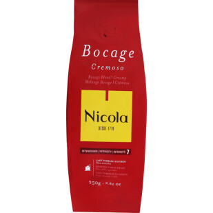 Кофе в зернах Nicola Bocage cremoso, 250г (5601132102058)