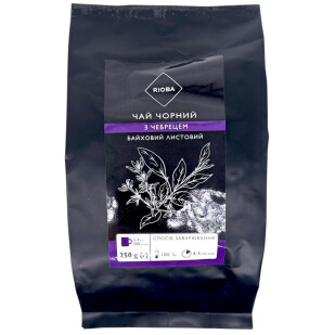 Чай листовой Rioba с чабрецом черный байховый, 250г (4823115406163)