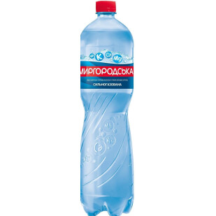 Вода мінеральна Миргородська сильногазована, 1,5л (4820000430012)