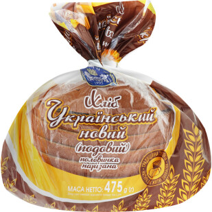 Хліб Куліничі Український подовий нарізний, 475г (4820153871090)