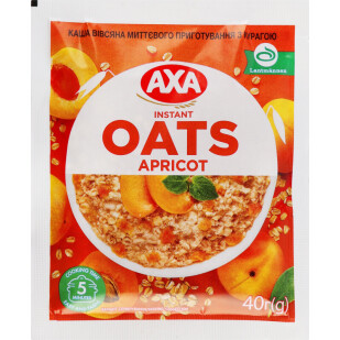 Каша овсяная AXA с курагой, 40г (4820008126016)