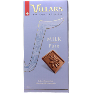 Шоколад молочний Villars, 100г (7610036010305)