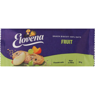 Галета Elovena вівсяна з фруктами, 30г (6411200106739)