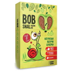 Конфеты Bob Snail натуральные яблочные, 60г (4820162520149)