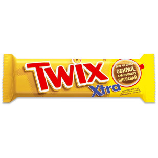 Батончик Twix Extra в молочному шоколаді, 75г (5900951028502)