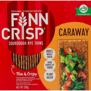 Сухарики Finn Crisp житні з тмином, 200г (6410500900108)