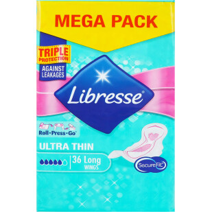 Прокладки гигиен Libresse Ultra Long wing ew, 36шт (7322540536836)