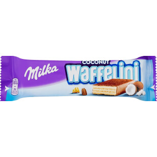 Вафли Milka Waffelini с кокосом, 31г (7622201421922)