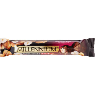 Шоколад темний Millennium з цільними горіхами, 40г (4820075504281)