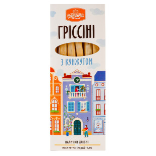 Гриссини Рум'янець с кунжутом, 125г (4820062052887)