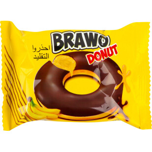 Кекс Ani Brawo Donut з банановою начинкою, 50г (8691720020274)