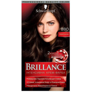 Крем-краска Brillance 880 темный каштан, шт (4015000535335)