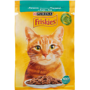 Корм для котов Friskies с уткой в подливке, 85г (7613036962278)