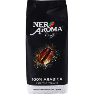 Кофе в зернах Nero Aroma Exclusive 100% arabica, 1кг (8019650003738)