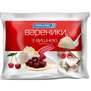 Вареники Геркулес с вишней 400г (4820020715045)