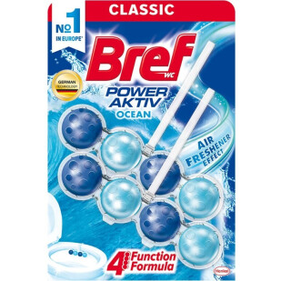 Блок для унітазу Bref Power Aktiv Океанська свіжість, 2*50г (9000100656863)