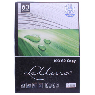 Бумага Lettura Ecology Paper A4 ISO60 80г/м2, 500л (4260071682413)