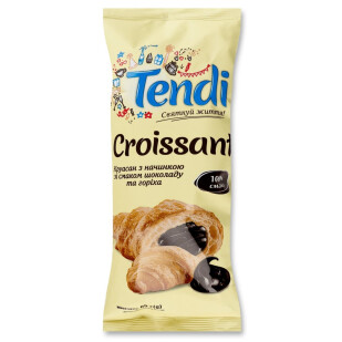 Круасан Tendi з начинкою зі смаком шоколаду та горіха, 65г (4823117502030)