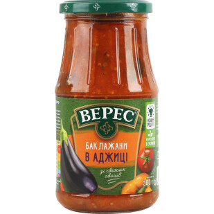 Баклажаны Верес в аджике с/б, 500г (4823105400713)