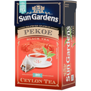 Чай черный Sun Gardens Pekoe, 20*2,5г