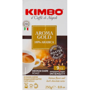 Кава мелена Kimbo Aroma Gold 100% Arabica, 250г (8002200102111)