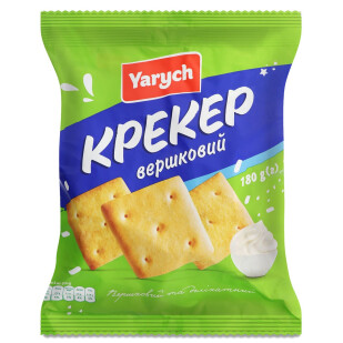 Крекер Yarych Вершковий, 180г (4820154480192)
