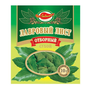 Лист лавровый Любисток целый, 10г (4820076010606)