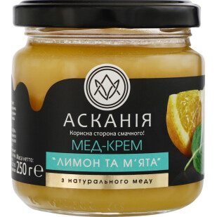 Крем-мед Асканія Лимон та м'ята, 250г (4820071642376)