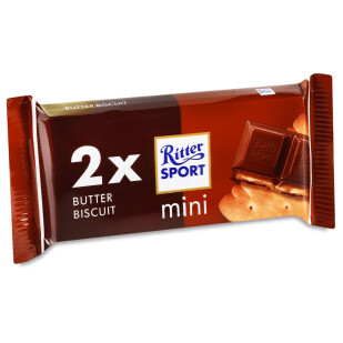Шоколад молочный Ritter Sport Mini с печеньем, 33,34г (42046165)