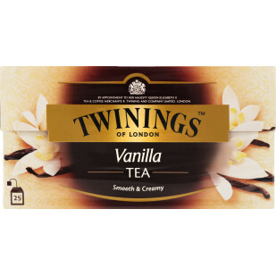 Чай чорний Twinings Vanilla, 25*2г (0070177068011)