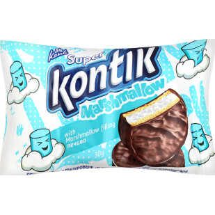 Печенье Konti Super Kontik с начинкой маршмеллоу, 30г (4823088602692)