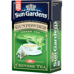 Чай зеленый Sun Gardens Gunpowder, 20*2,5г