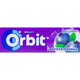 Жувальна гумка Orbit Весела лохина, 14г (42123880)
