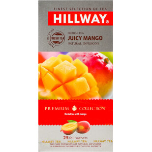 Чай трав'яний Hillway Juicy Mango, 25*1,5г/уп (8886300990270)