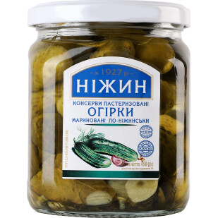 Огурцы маринованные Нiжин по-нежински, 450г (4823006802234)