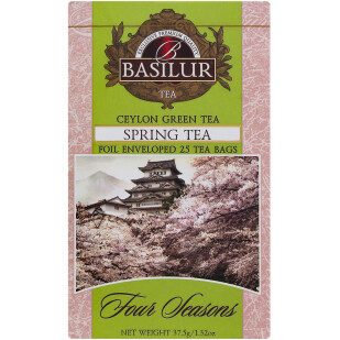 Чай зелений Basilur Four Seasons Spring Tea, 25*1,5г (0250011488957)