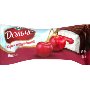 Сырок глазированный Дольче вишня 15%, 36г (4823065711638)