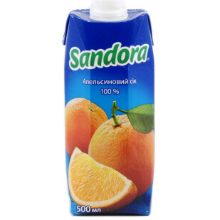 Сок Sandora апельсиновый, 0,5л (4820001448511)