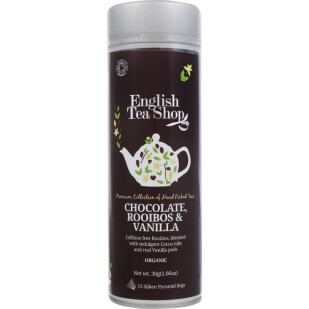 Чай трав'яний English Tea Shop шоколад-ройбуш-ваніль, 15*2г (0680275030003)