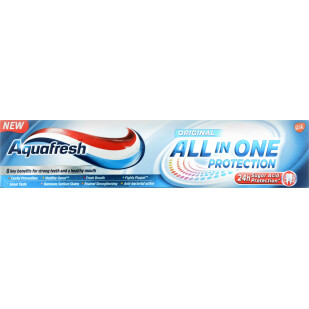 Паста зубная Aquafresh ALL IN ONE Защита, 100мл (5054563058652)