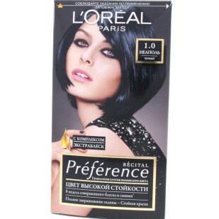 Краска для волос L'Oreal PreferenceRecital 1 Неаполь, шт (3600521916551)