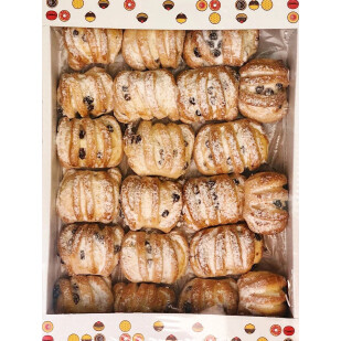 Печиво Мануфактура Гребінець з творогом та родзинками, 1,2кг/ящ