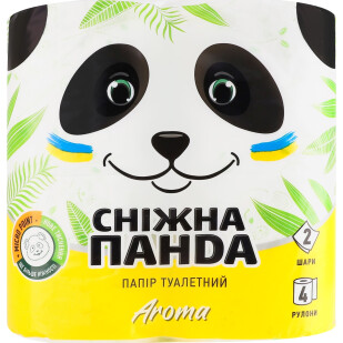 Папір туалетний Сніжна панда Арома, 4шт/уп (4823019007695)