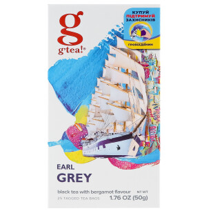Чай чорный Gr@ce! Earl Grey з бергамотом, 25*2г (5060207692571)
