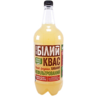Квас хлібний Квас Тарас білий, 1,5л (4820000455909)