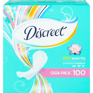 Прокладки ежедневные Discreet Deo Water Lily Multiform, 100шт/уп (8001090162274)