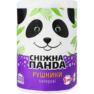 Рушник паперовий Сніжна панда Jambo Roll 2-шаровий 500 листів, шт (4820183971524)