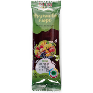 Фруктовое пюре Bon Classic Малина-апельсин-корица, 50г