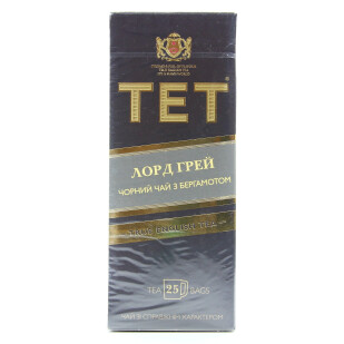 Чай черный ТЕТ Лорд Грей с бергамотом, 25*2г/уп (5060207694070)